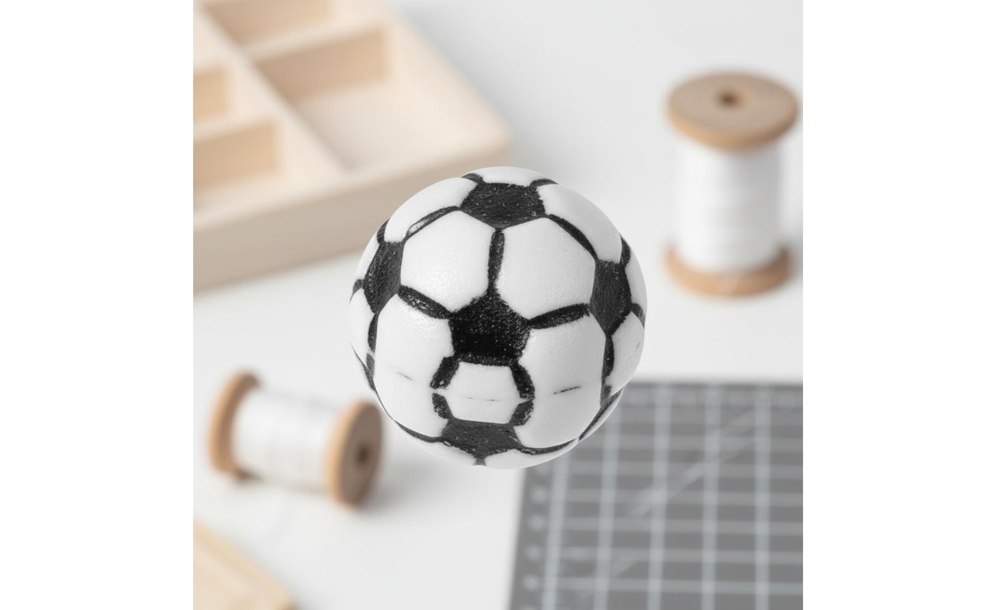 100 Pieces Acrylic Football Beads 12 Mm Football Beads Through Hole