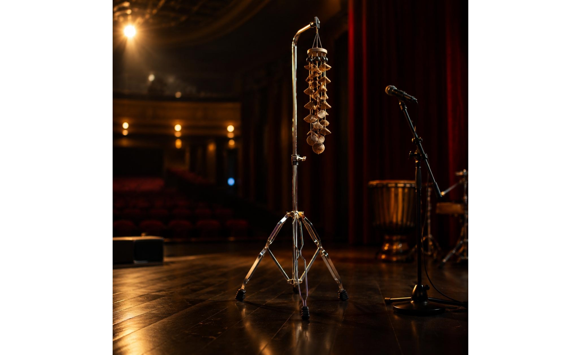 Floor Tripod Stand Detachable Wind Tuned Percussion Stand Stand Stage Use