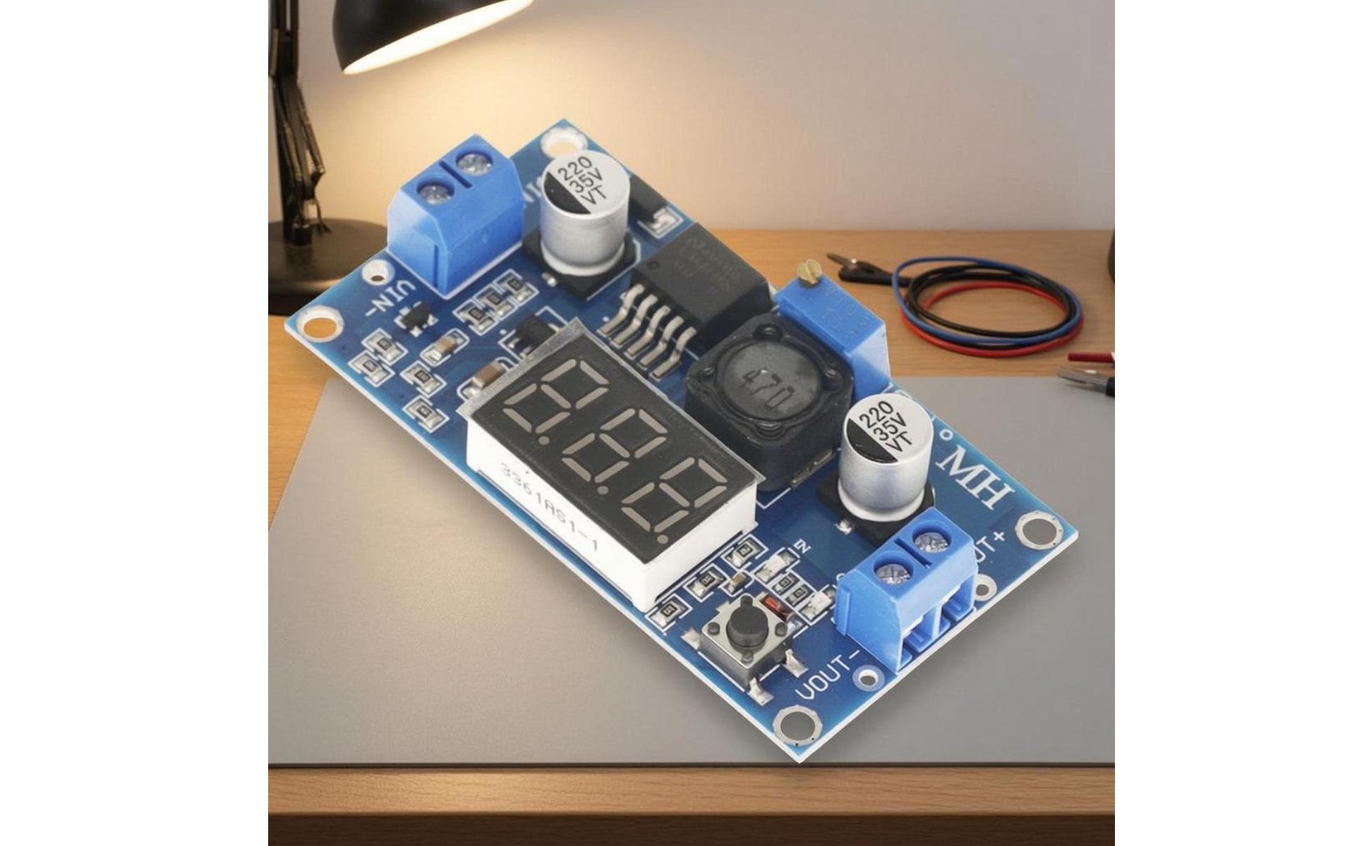 dc-dc-wandlerchip abwärtswandler mit voltmeter dc-dc-wandlerchip buck modul