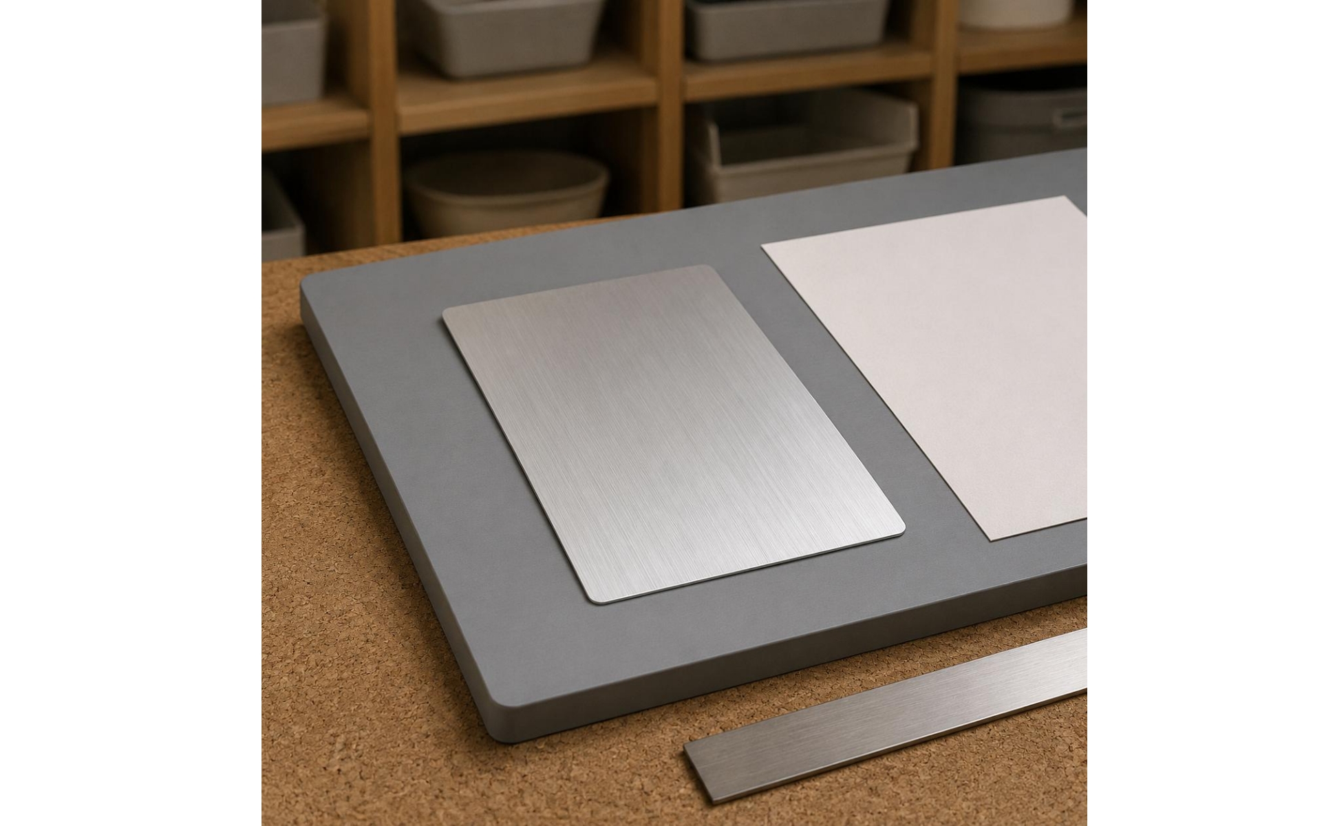 3 Pieces Attractive Grid Mat Set Stainless Steel Die Mat Set Gridded