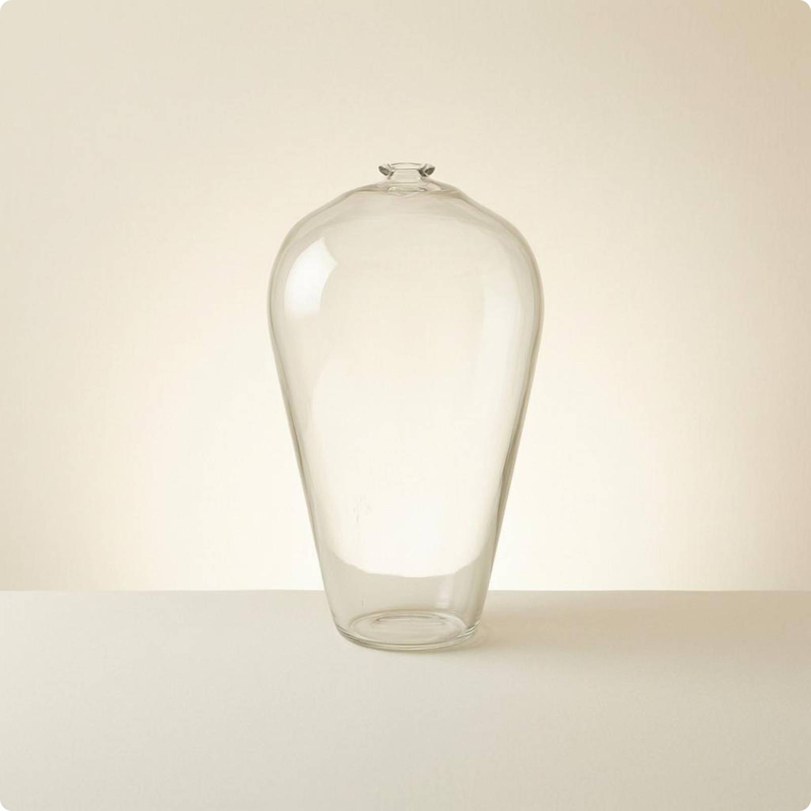 Clear Glass Vase Transparent Small Glass Vase 2 Mm Thick for Floral Arrangements