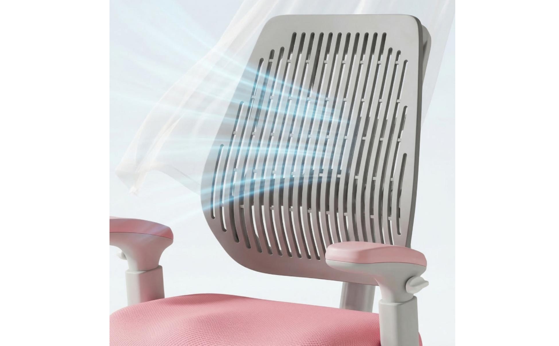 Adjustable Study Chair Padded Seat Kids Desk Chair Posture Support for Students