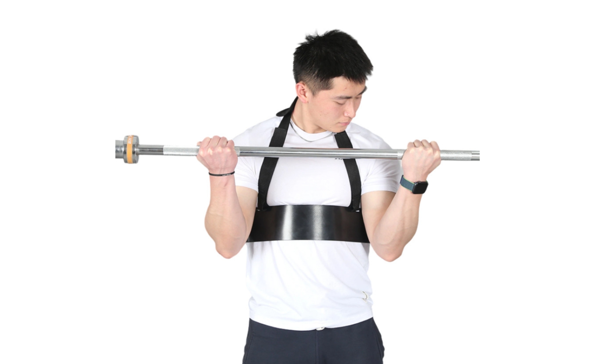 Barbell Bend Support Board Adjustable Strap Biceps Training Board
