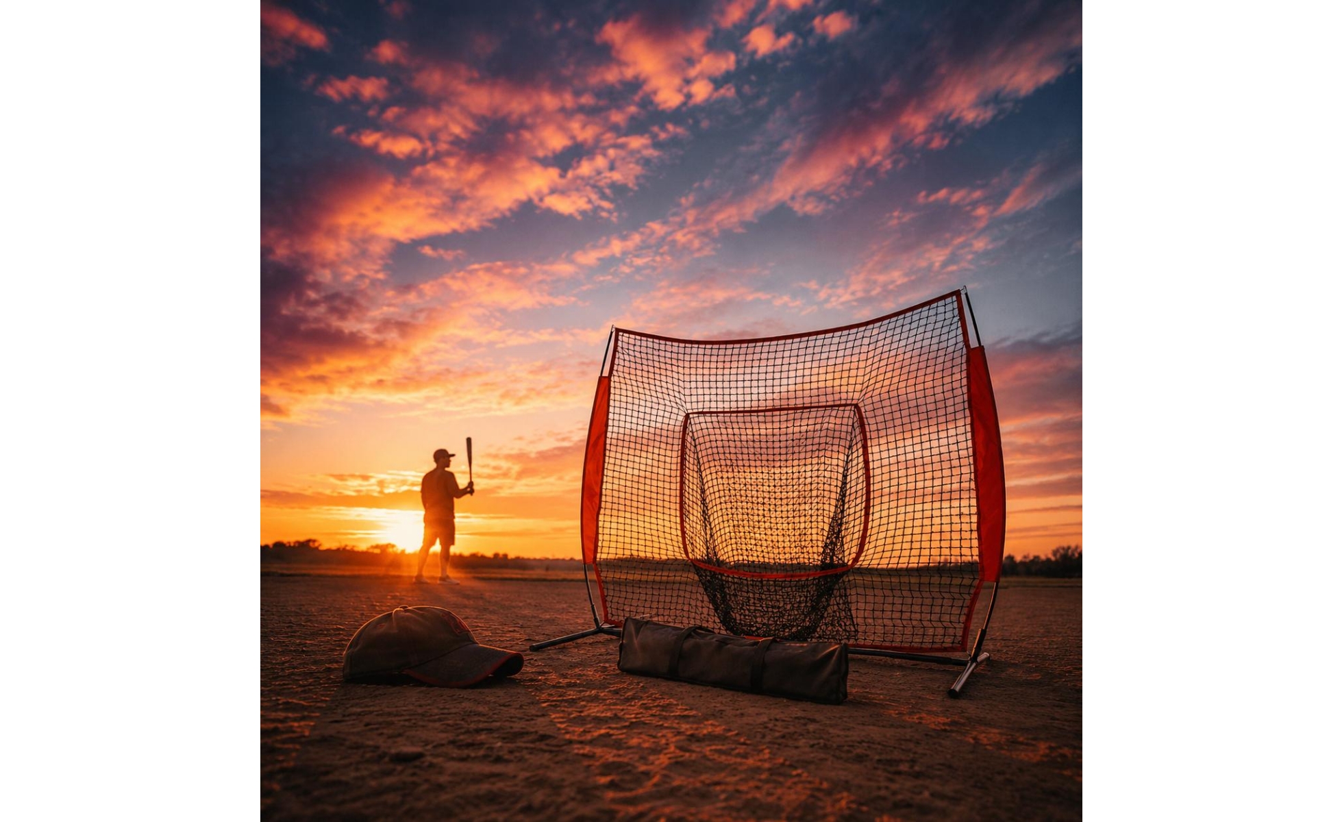 Baseball Training Net 7x7 Indoor and Outdoor Use Baseball Hitting Net for Garage