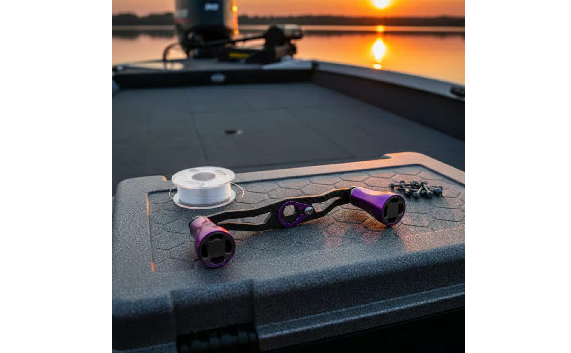 Fishing Reel Replacement Handle Metal Bearing Knob Carbon Fiber Reel Handle