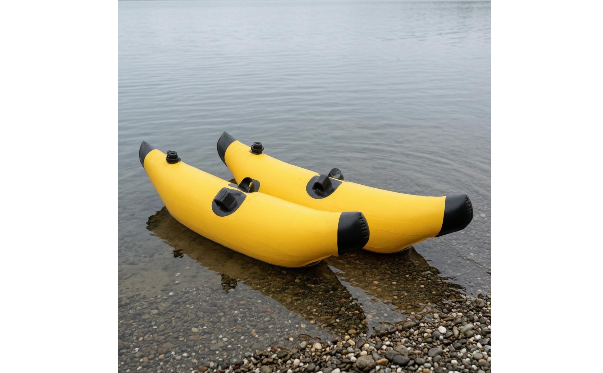 2 Pieces Ponton Kayak Gonflable Tubulaire Gonflable de Kayak