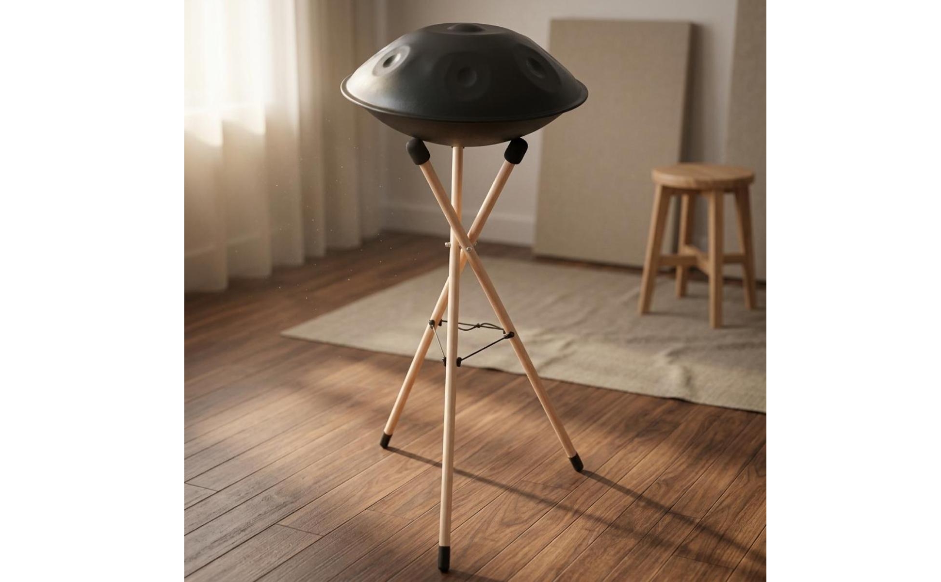 Folding Wooden Handpan Stand Foldable Handpan Stand Stable Support