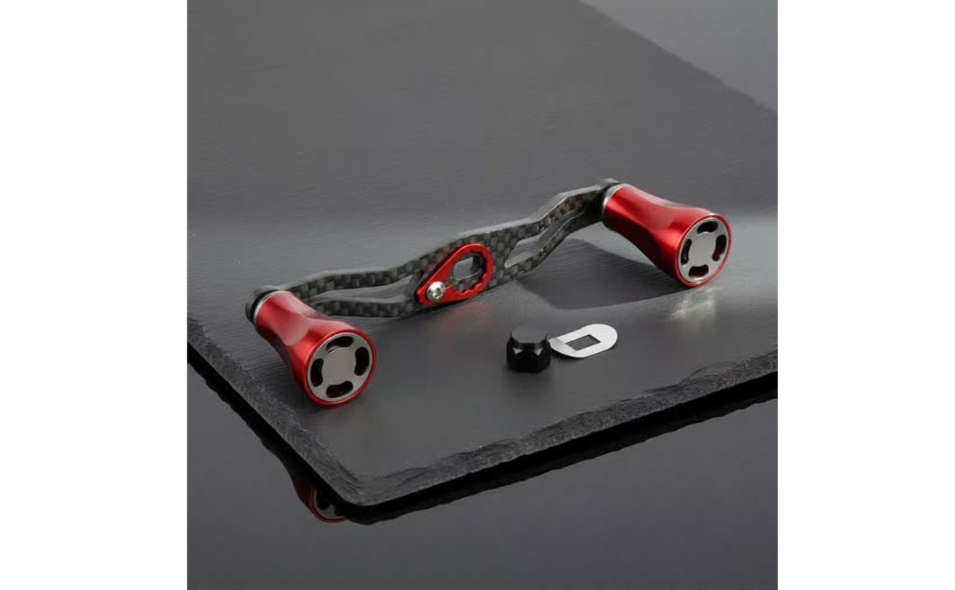 Fishing Reel Replacement Handle Metal Bearing Knob Carbon Fiber Reel Handle