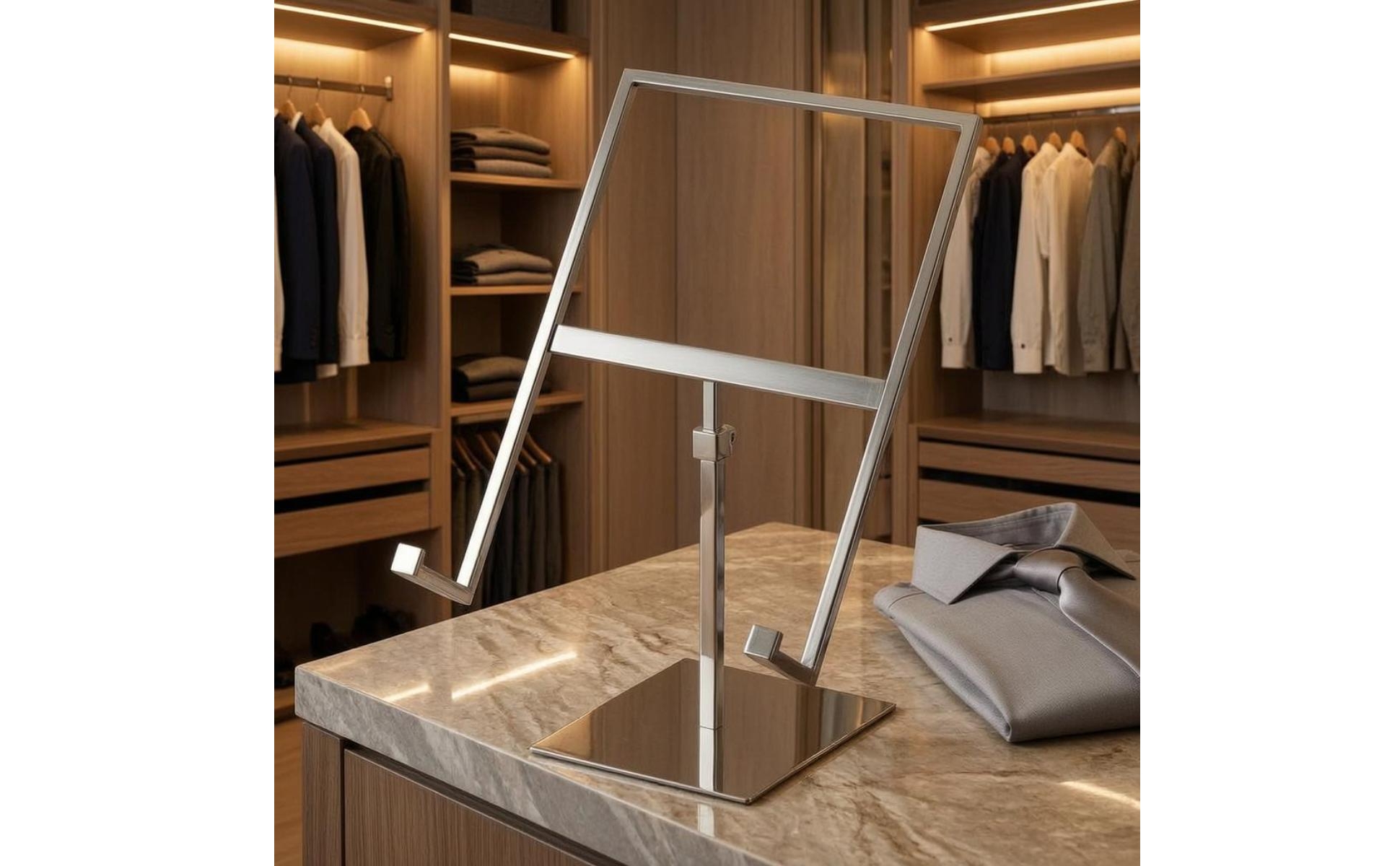 Shirt Display Stand Square Base Adjustable Shirt Stand Freestanding