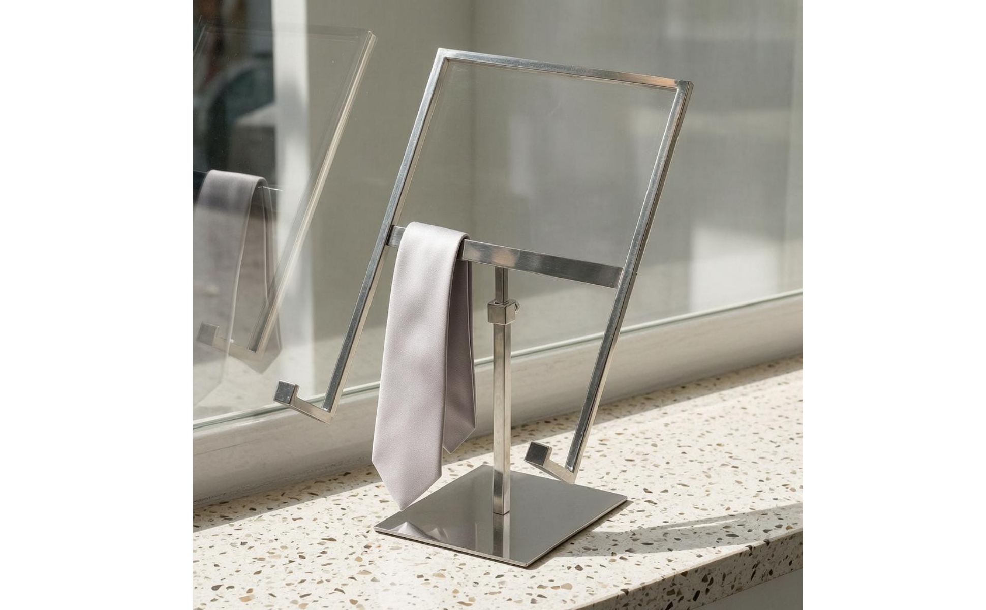 Shirt Display Stand Square Base Adjustable Shirt Stand Freestanding