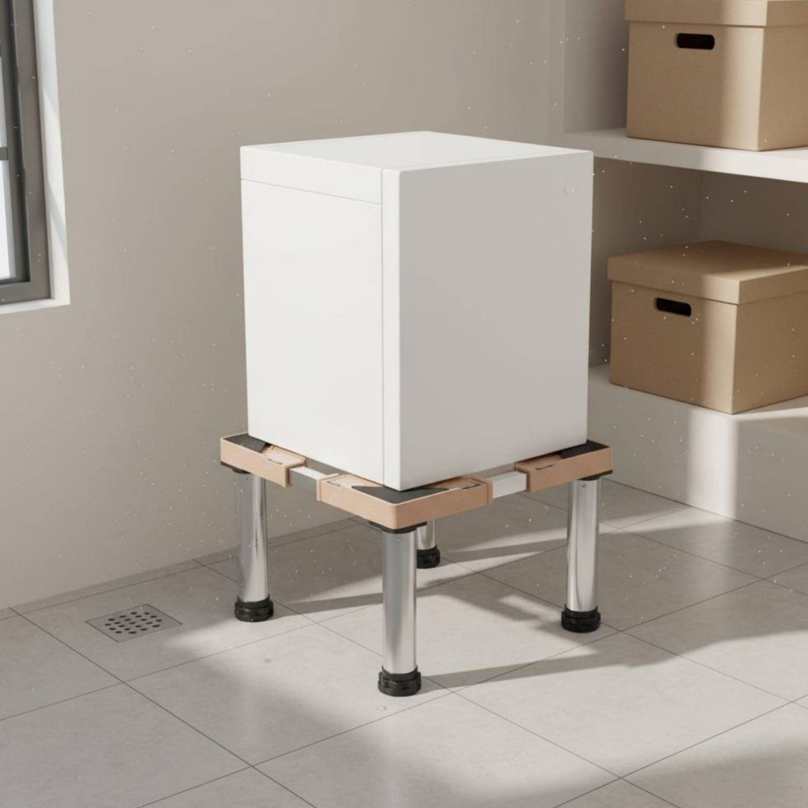 Washing Machine Stand Sturdy Duty Refrigerator Stand Space Saving