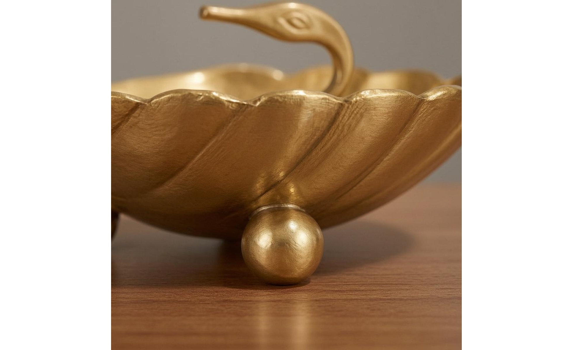 Swan Tray Brass Tray Curved Neck Handle