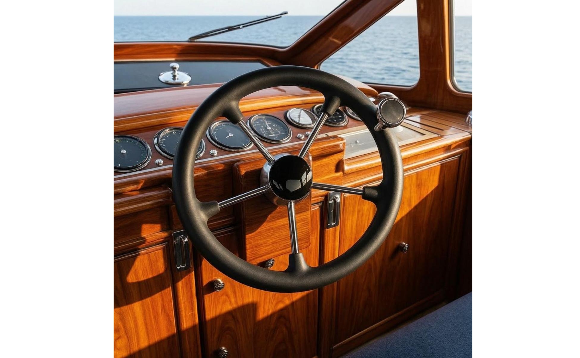 Yacht Steering Station Wheel for Boating