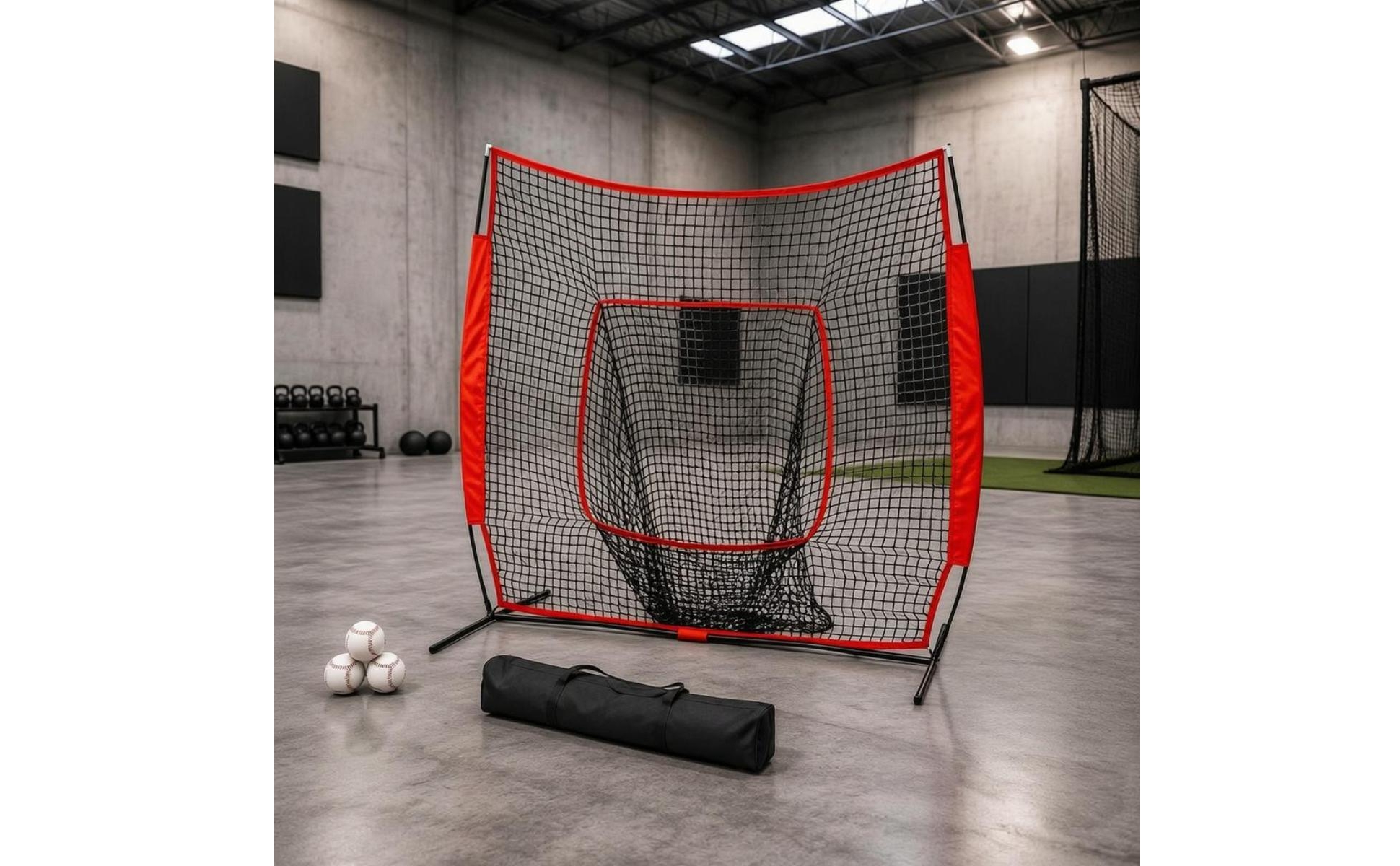 Baseball Training Net 7x7 Indoor and Outdoor Use Baseball Hitting Net for Garage