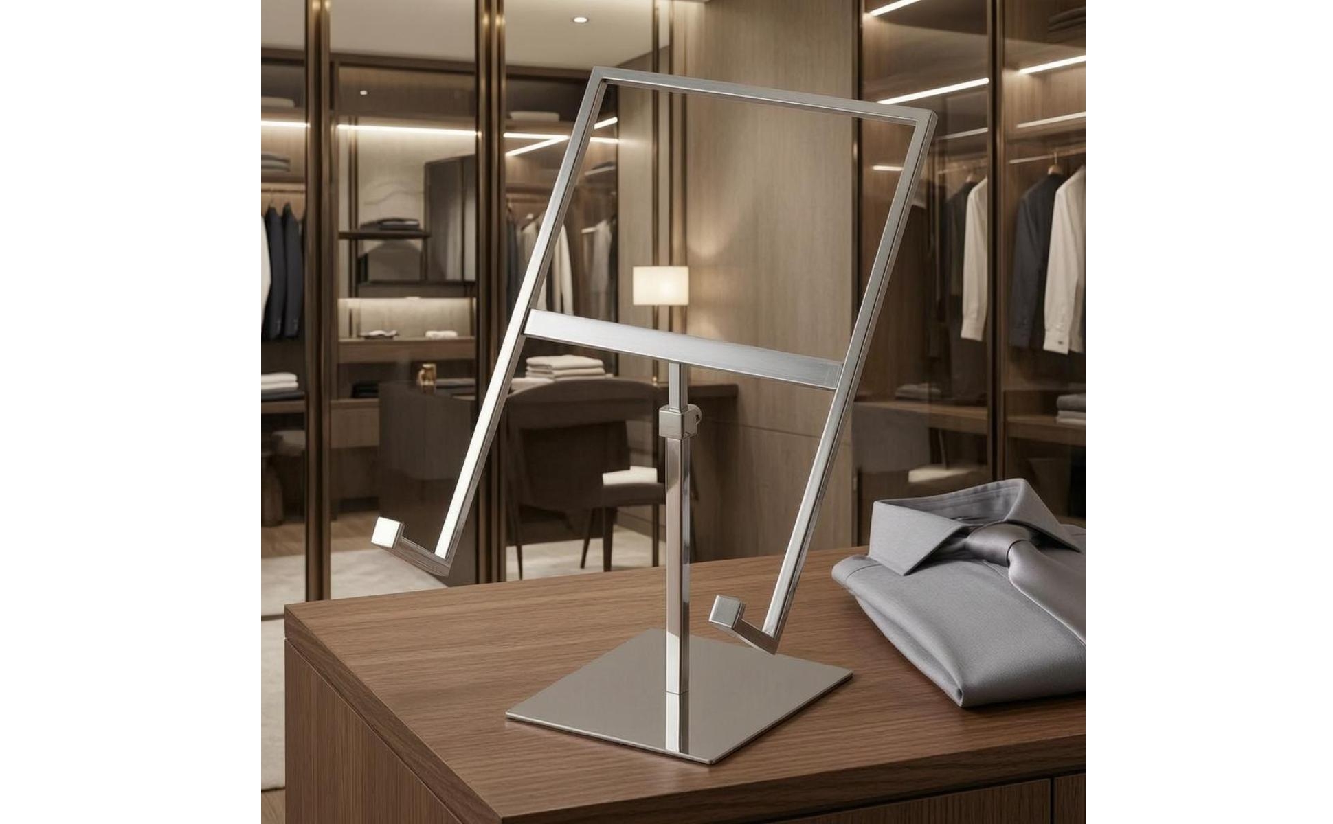 Shirt Display Stand Square Base Adjustable Shirt Stand Freestanding