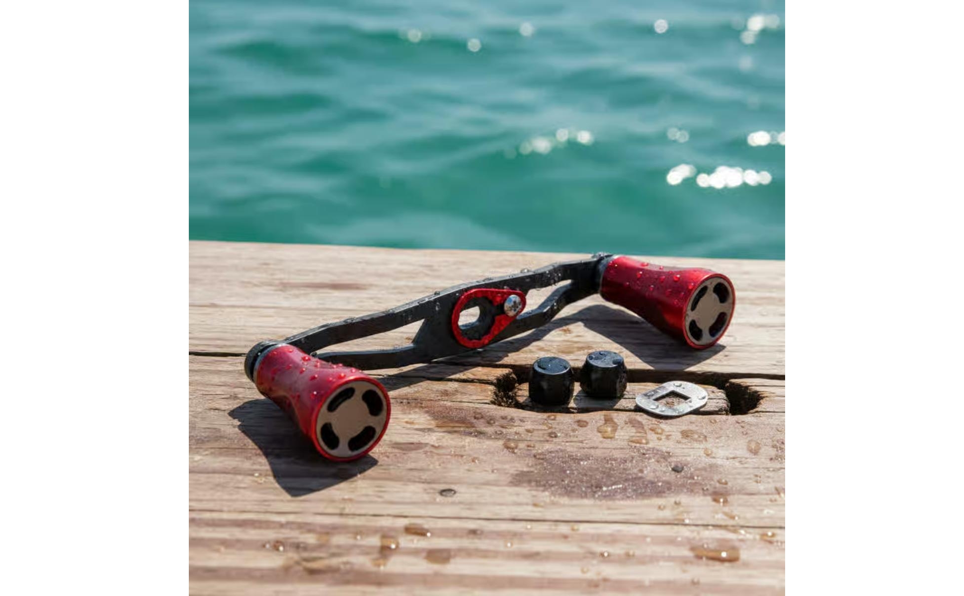 Fishing Reel Replacement Handle Metal Bearing Knob Carbon Fiber Reel Handle