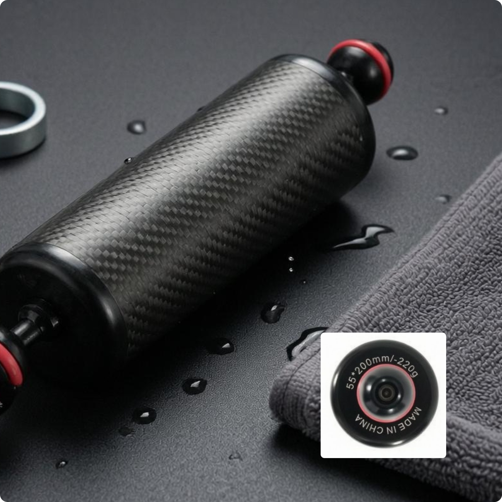 Carbon-Fiber Buoyancy Arm Black Weave Underwater Camera Buoyancy Arm for Divers