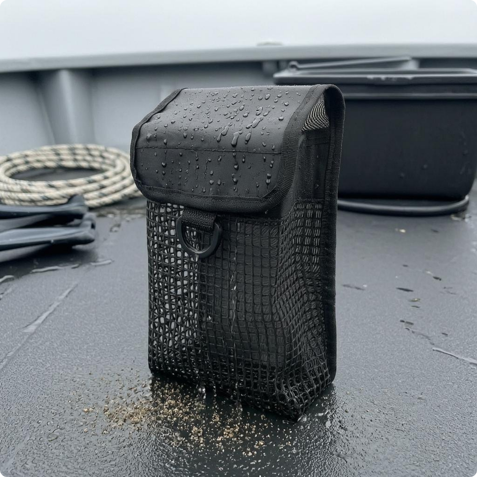 SMB Reel Pouch Upright Diving Mesh Pouch Easy to Drain for Divers