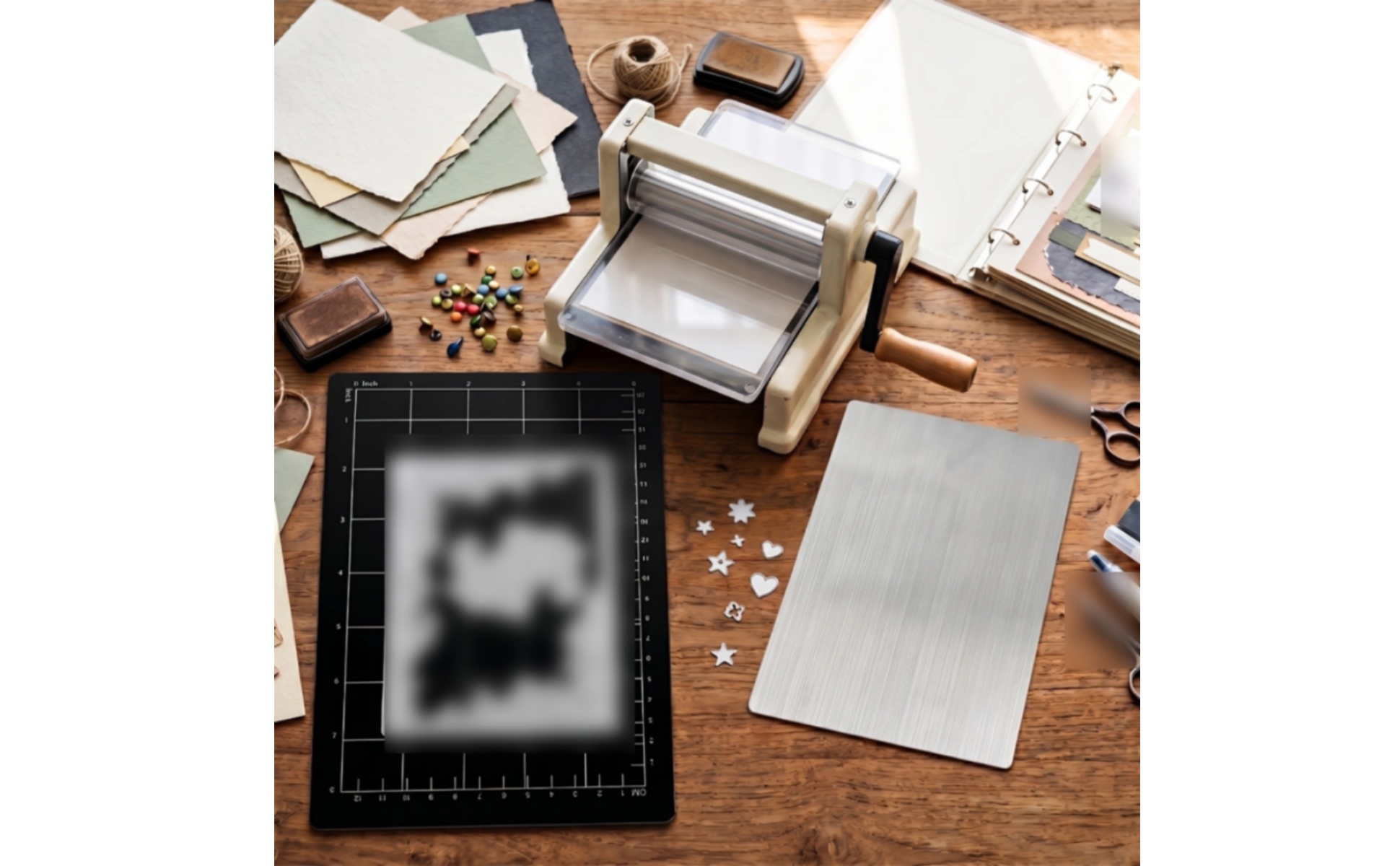3 Pieces Attractive Grid Mat Set Stainless Steel Die Mat Set Gridded