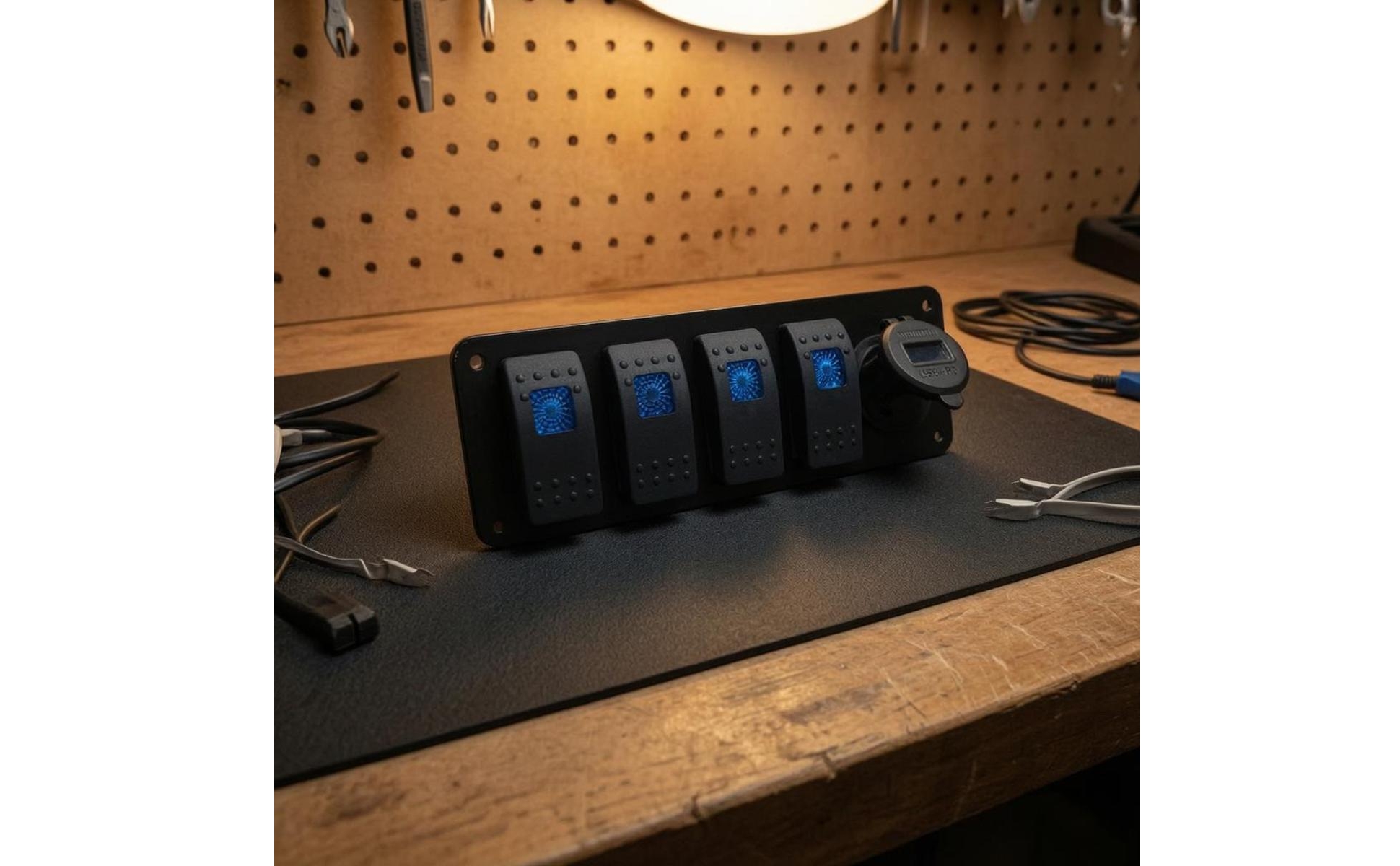 Bilge Pump Buoyant Switch USB Charging Port Automatic Bilge Pump for RV, Pond