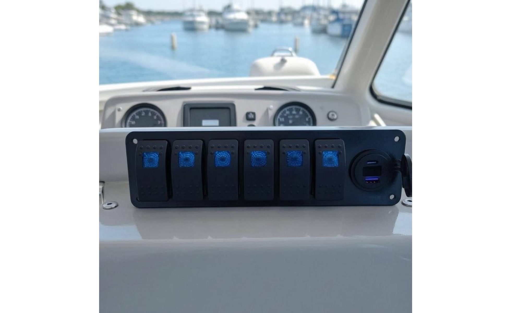 Bilge Pump Buoyant Switch USB Charging Port Automatic Bilge Pump for RV, Pond