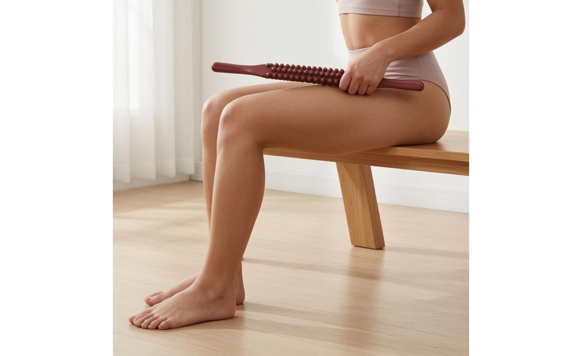Noppen-Massagestab 52 cm lang Hand-Massagestab abgerundet