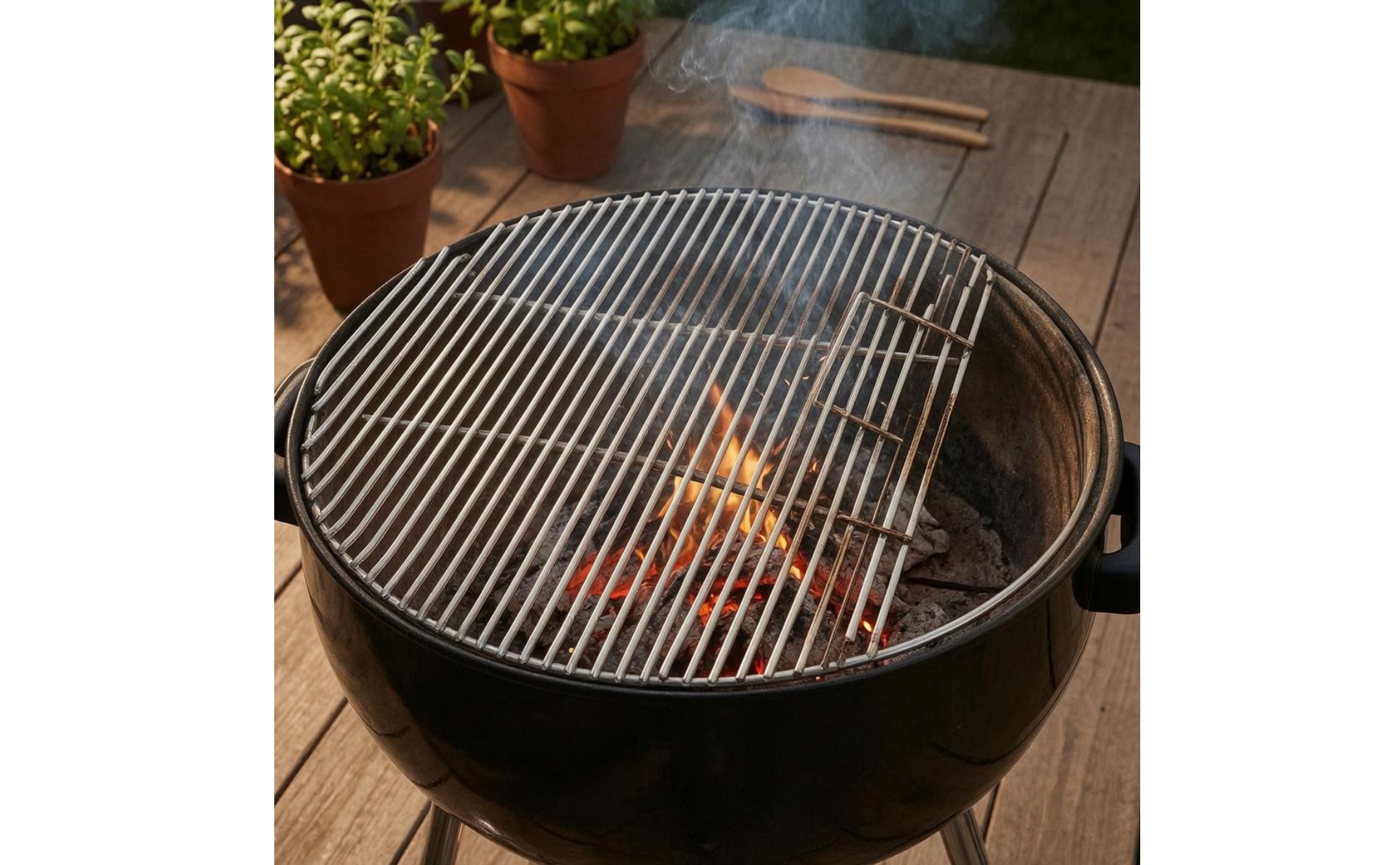 Hinged Grill Grate Round Stainless Steel Grill Grate Reinforced