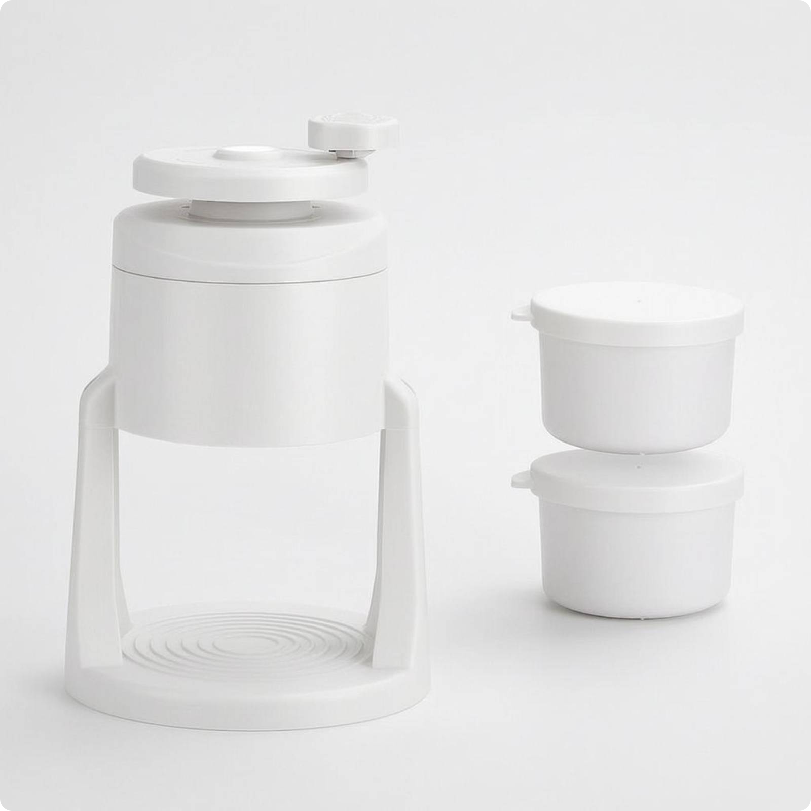 Hand-Crank Ice Crusher Stainless Steel Blade Manual Ice Crusher Non-Electric