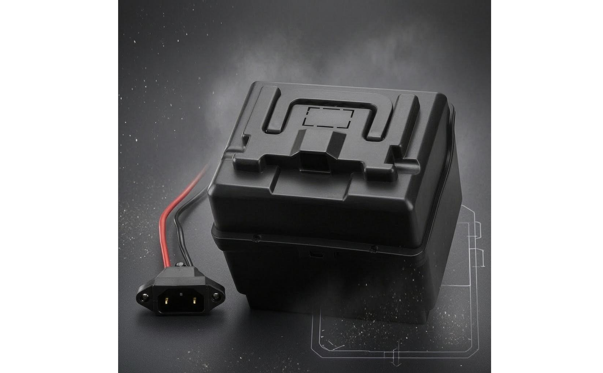 Batteriebox Stabil Batteriegehäuse mit Deckel