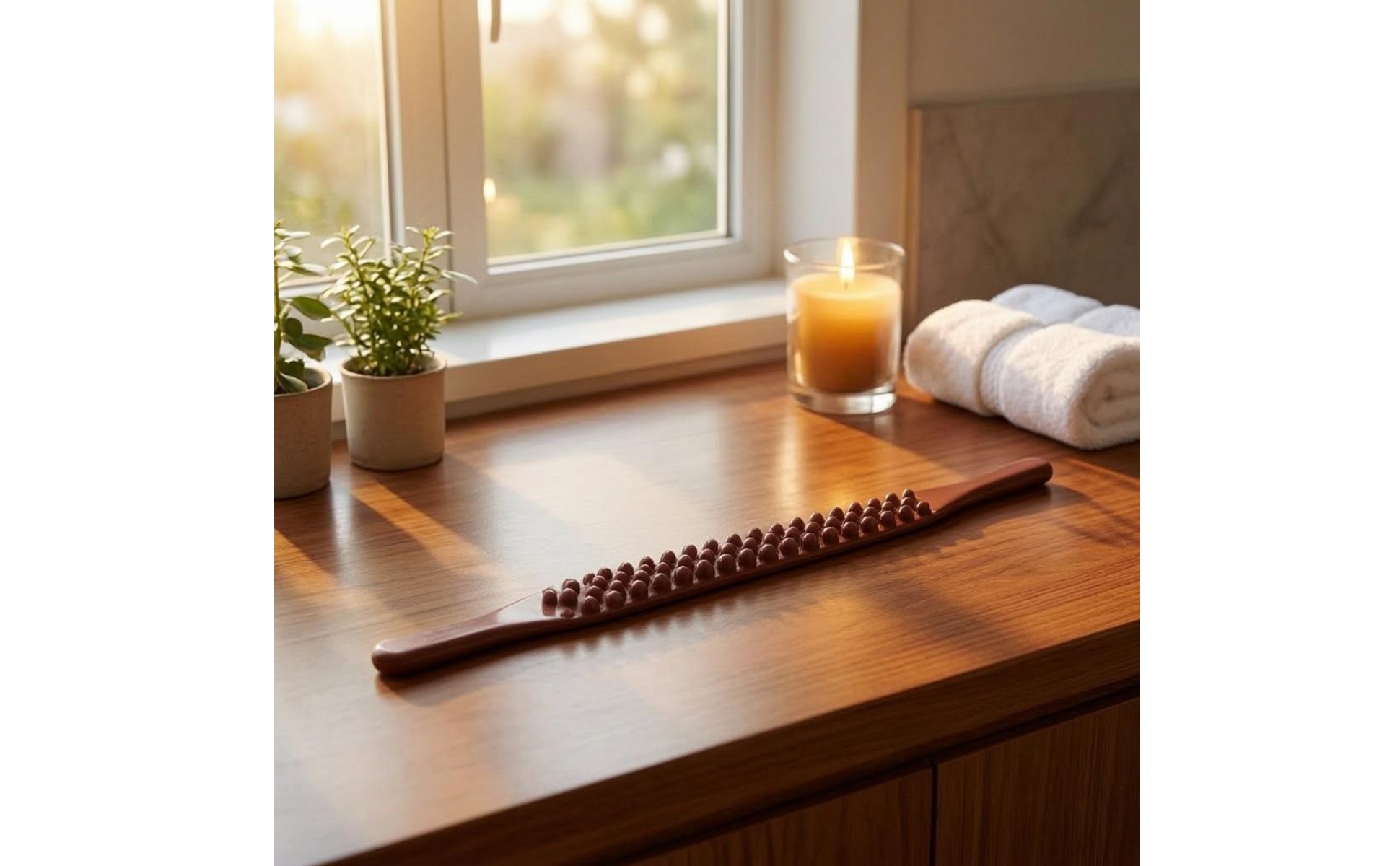 Noppen-Massagestab 52 cm lang Hand-Massagestab abgerundet