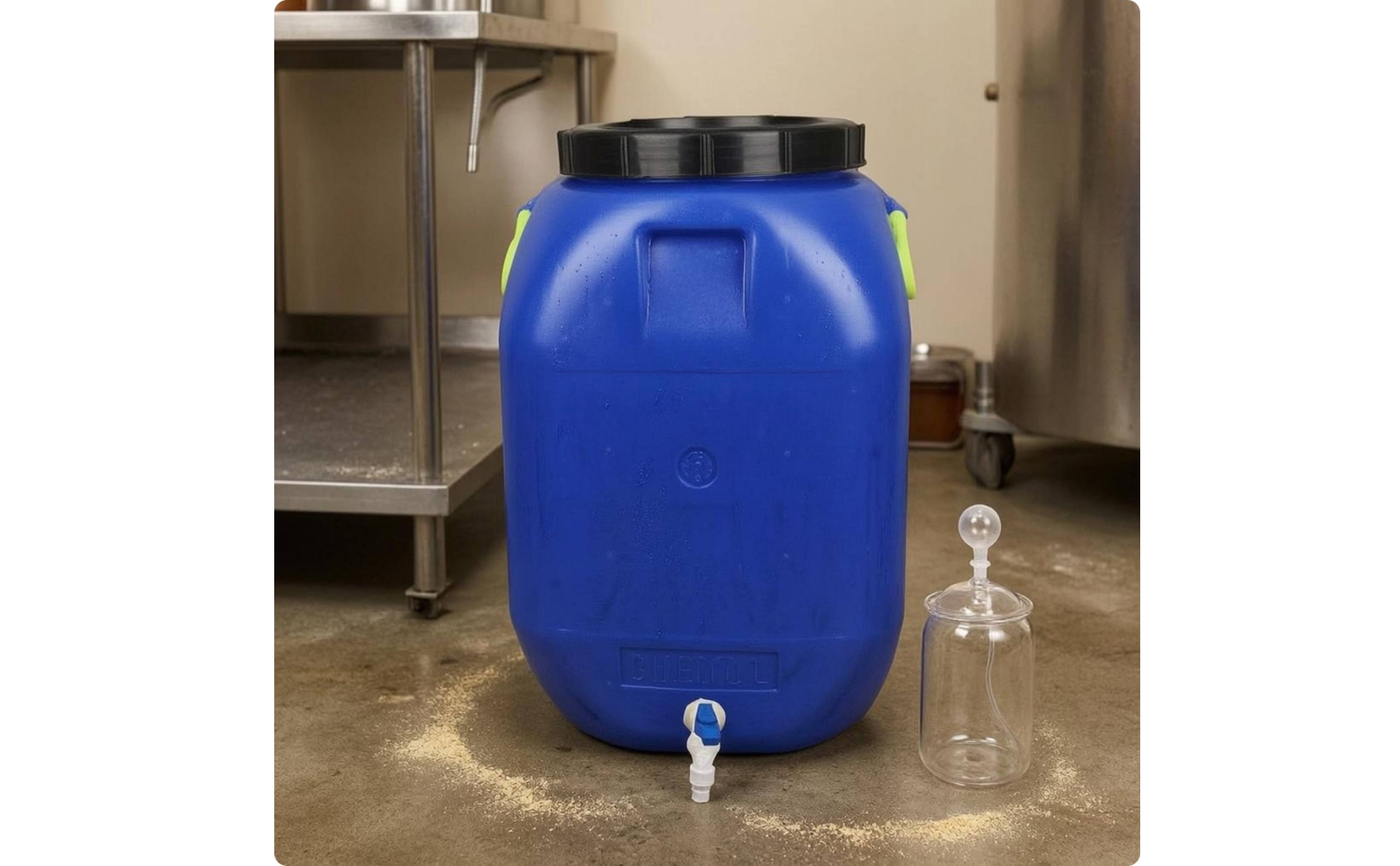 Sturdy Duty Container HDPE Spigot Container Food-Safe