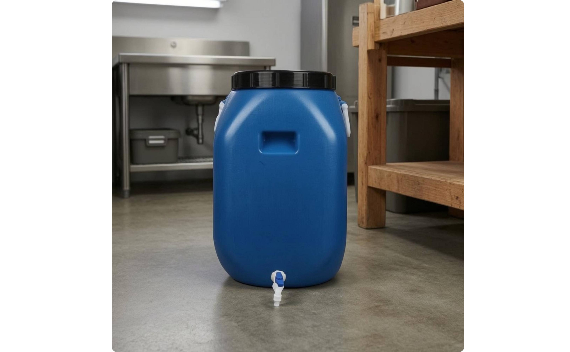 Sturdy Duty Container HDPE Spigot Container Food-Safe