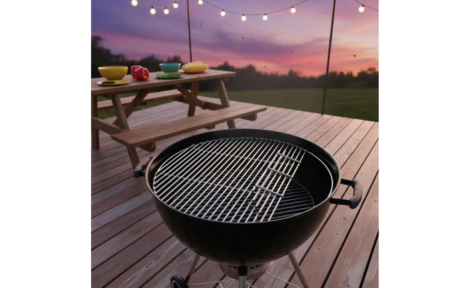 Hinged Grill Grate Round Stainless Steel Grill Grate Reinforced