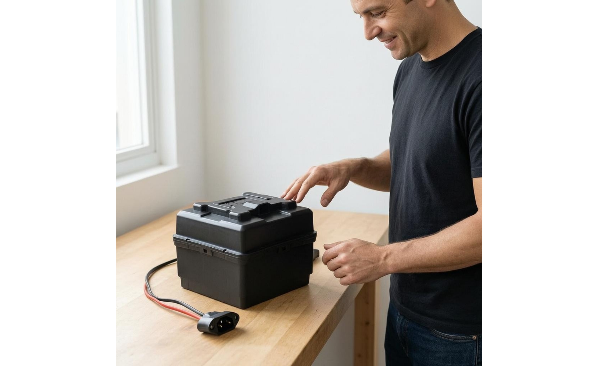 Batteriebox Stabil Batteriegehäuse mit Deckel