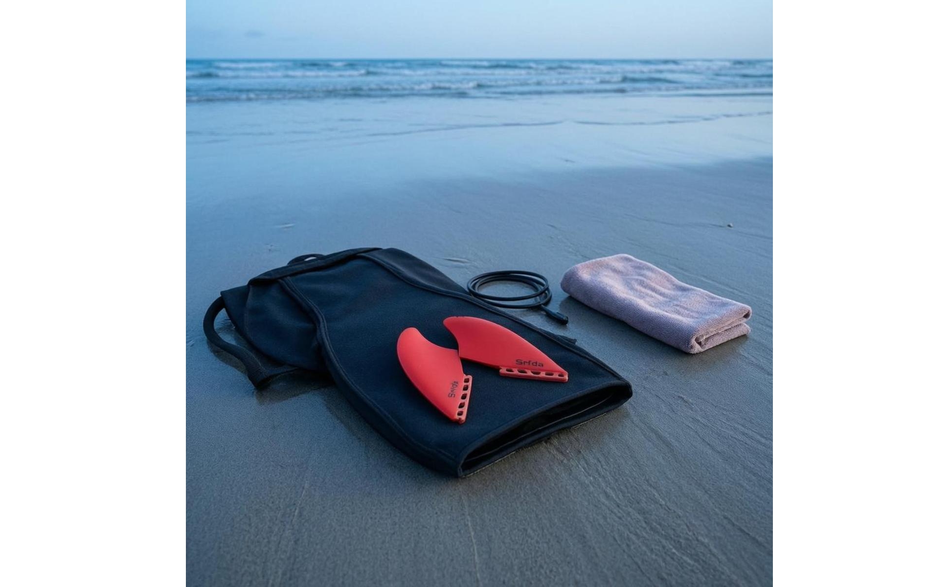 2 Pieces FCSK2 Compatible Fins Long-Lasting Twin Fin Set Lightweight