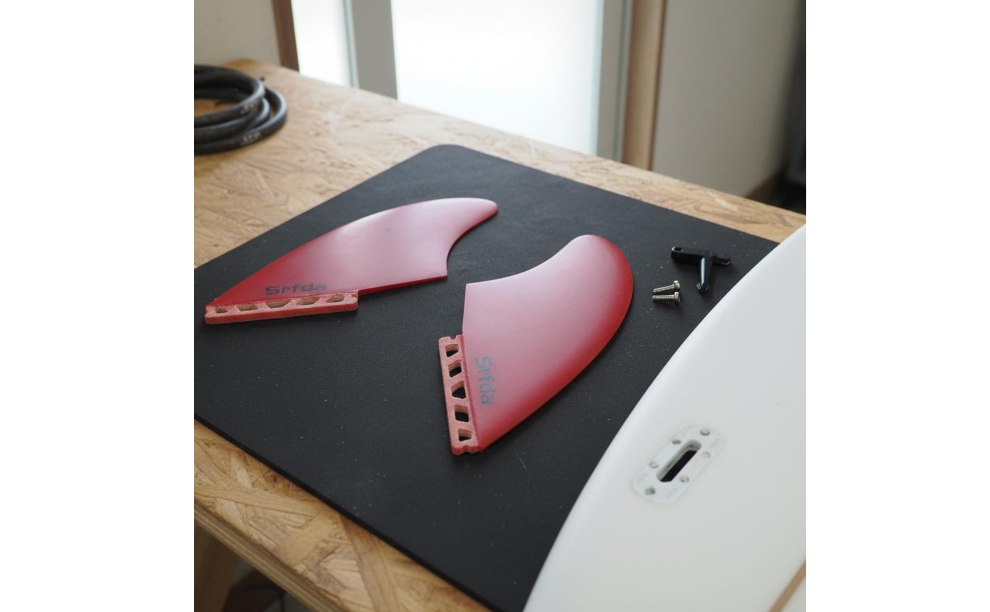 2 Pieces FCSK2 Compatible Fins Long-Lasting Twin Fin Set Lightweight