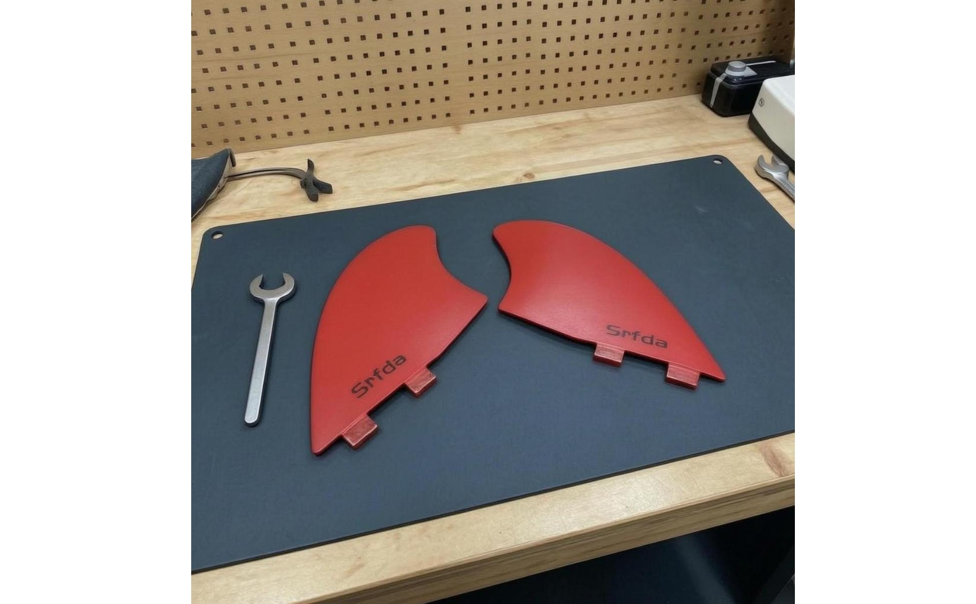 2 Pieces FCSK2 Compatible Fins Long-Lasting Twin Fin Set Lightweight