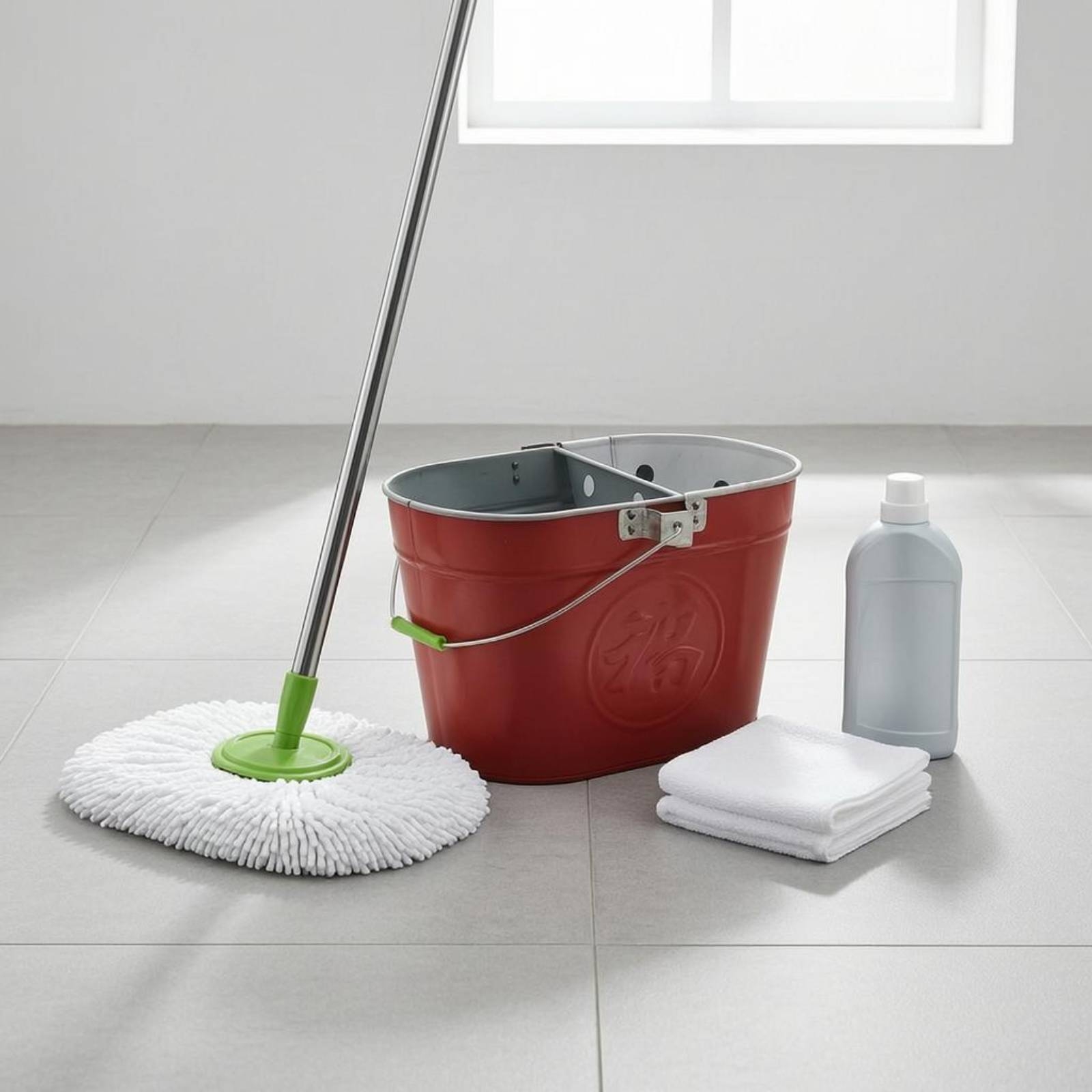 Iron Mop Container Perforated Cleaning Container Embossed - Produktbild 5