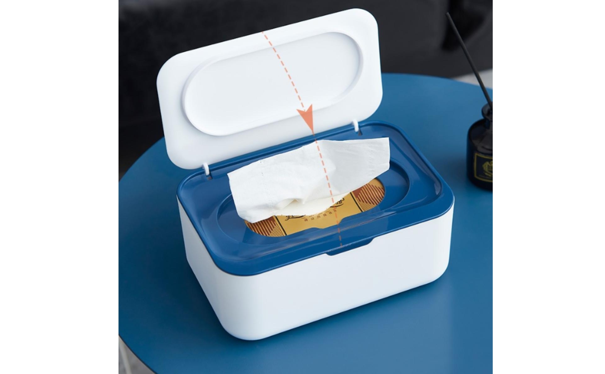 Wet Wipes Dispenser Box Dustproof Lidded Tissue Box Multi-Purpose for Desk