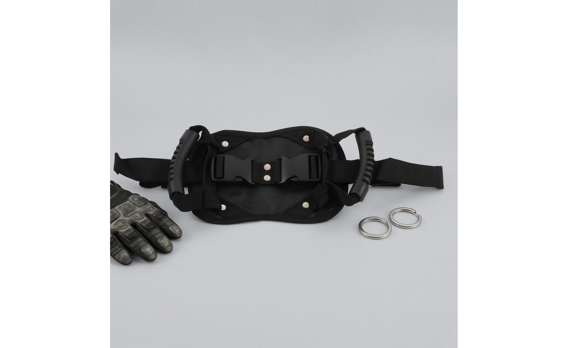 Padded Grip Belt Buckle Closure Motorcycle Rear Seat Safety Belt for Motorcycles
