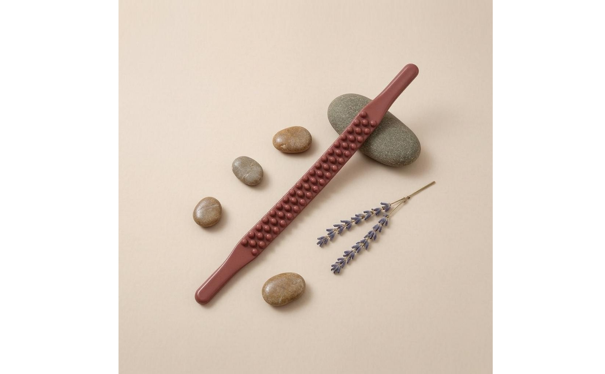 Noppen-Massagestab 52 cm lang Hand-Massagestab abgerundet