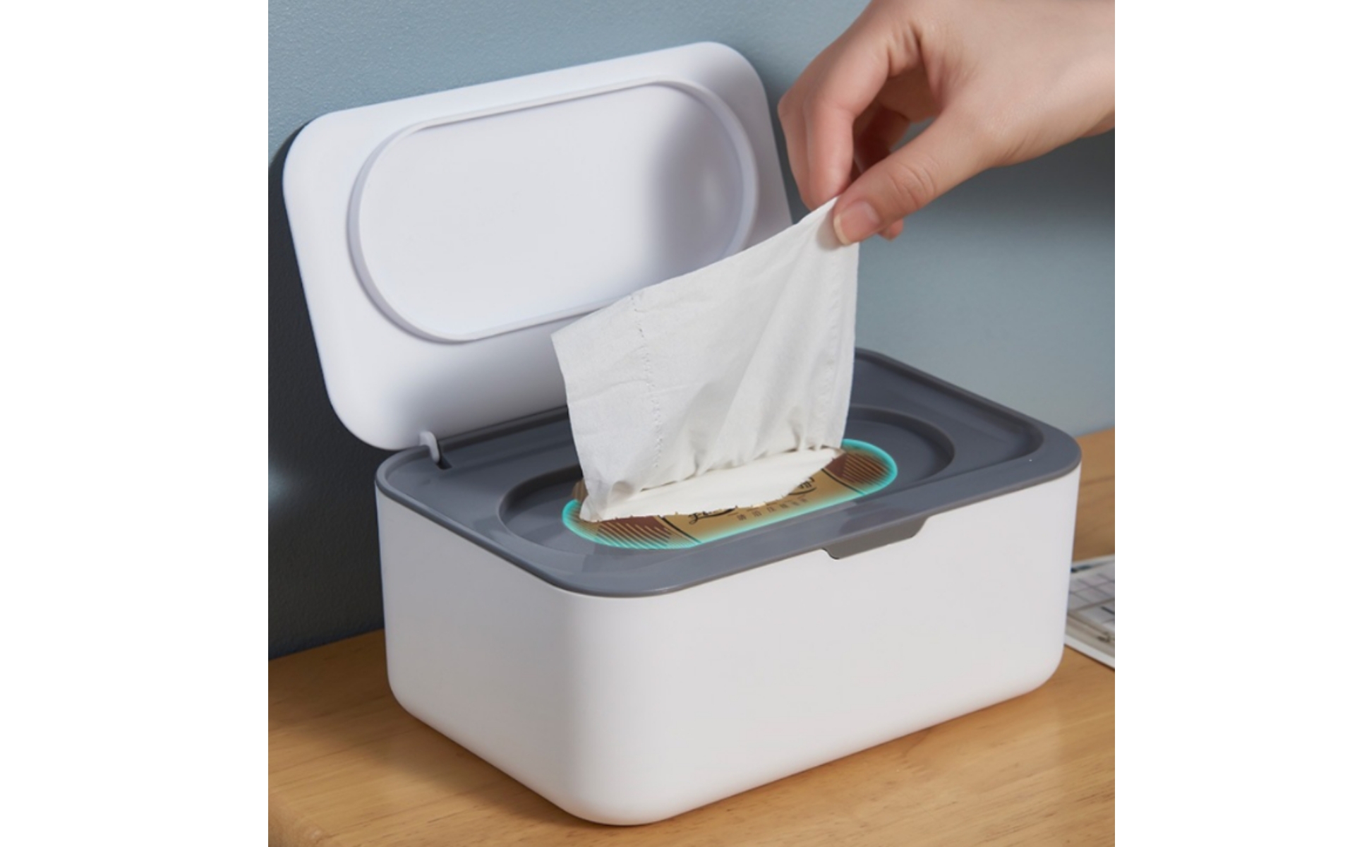 Wet Wipes Dispenser Box Dustproof Lidded Tissue Box Multi-Purpose for Desk