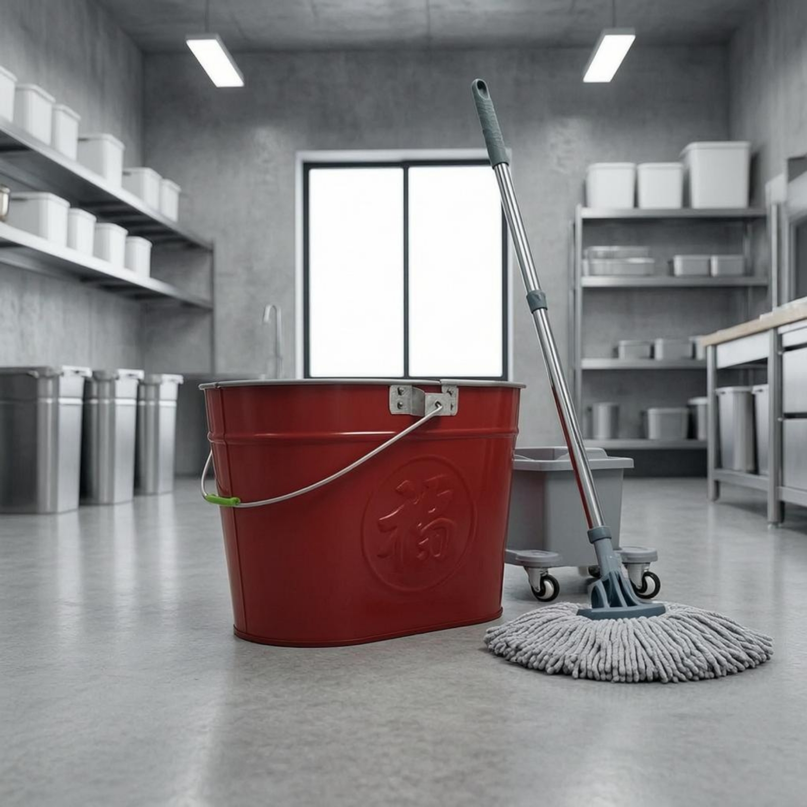 Iron Mop Container Perforated Cleaning Container Embossed - Produktbild 6