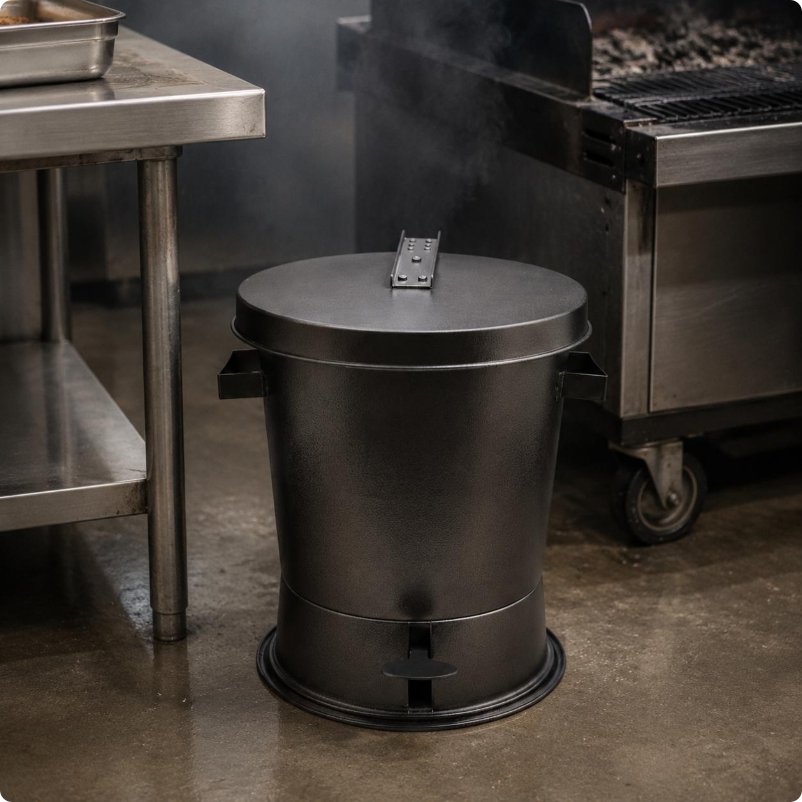 Charcoal Kill Container Heat-Resistant Charcoal Smothering Container High