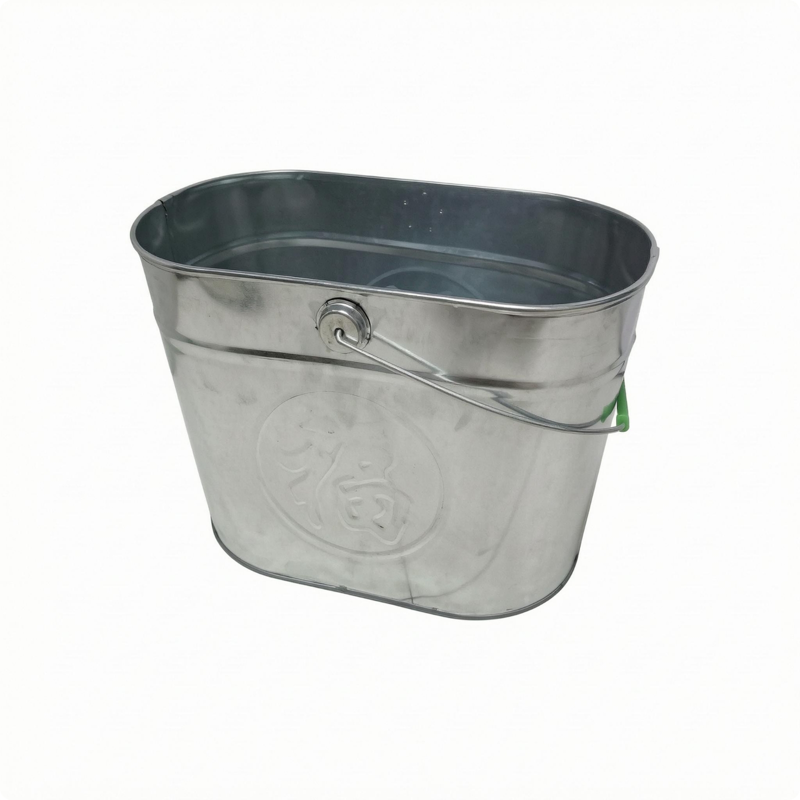 Metal Mop Pail Straight-Sided Utility Container Professional Grade
