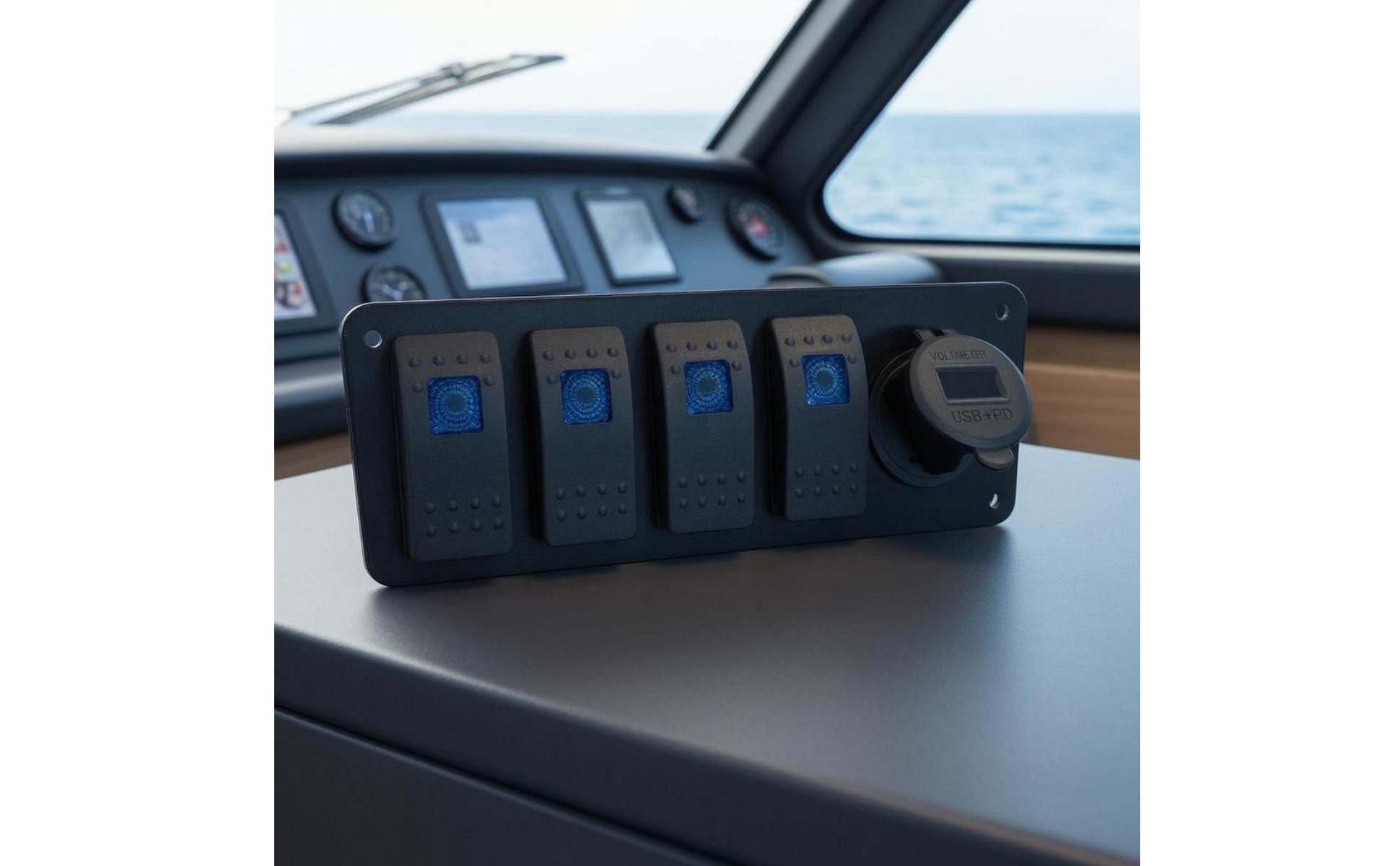 Bilge Pump Buoyant Switch USB Charging Port Automatic Bilge Pump for RV, Pond
