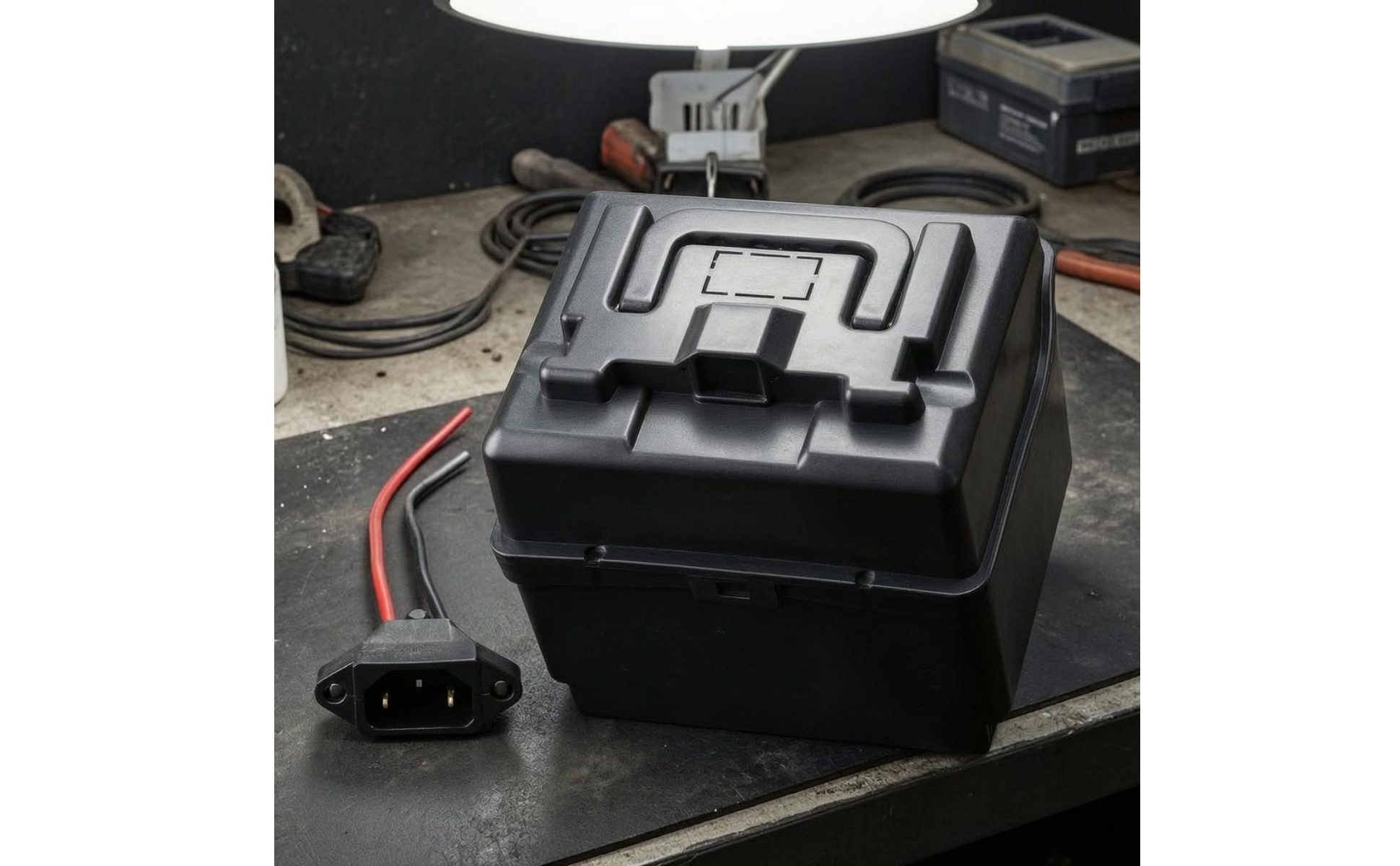 Batteriebox Stabil Batteriegehäuse mit Deckel