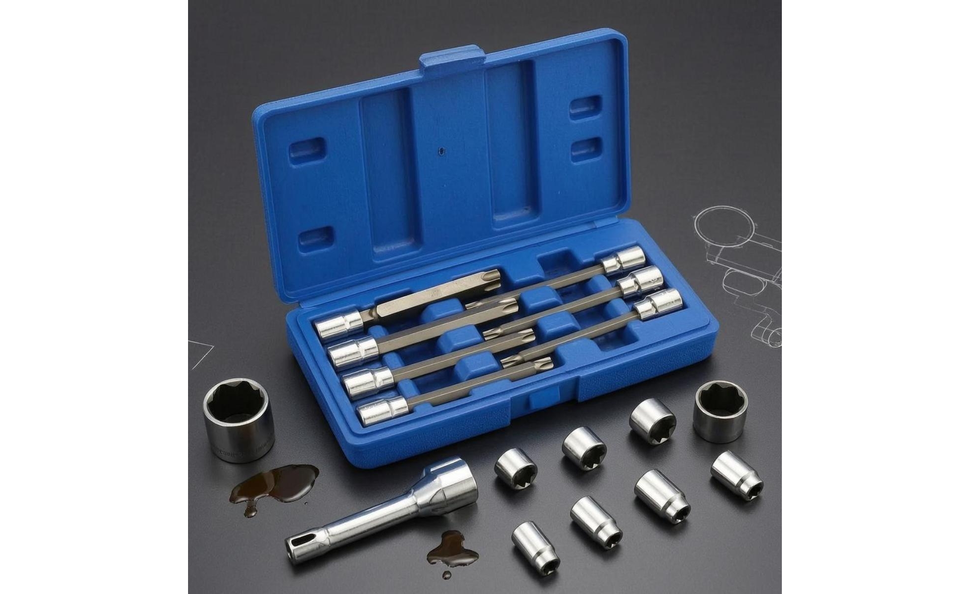 7 Pieces Hex Star Socket Set T25 T30 T40 T45 T50 T55 T60