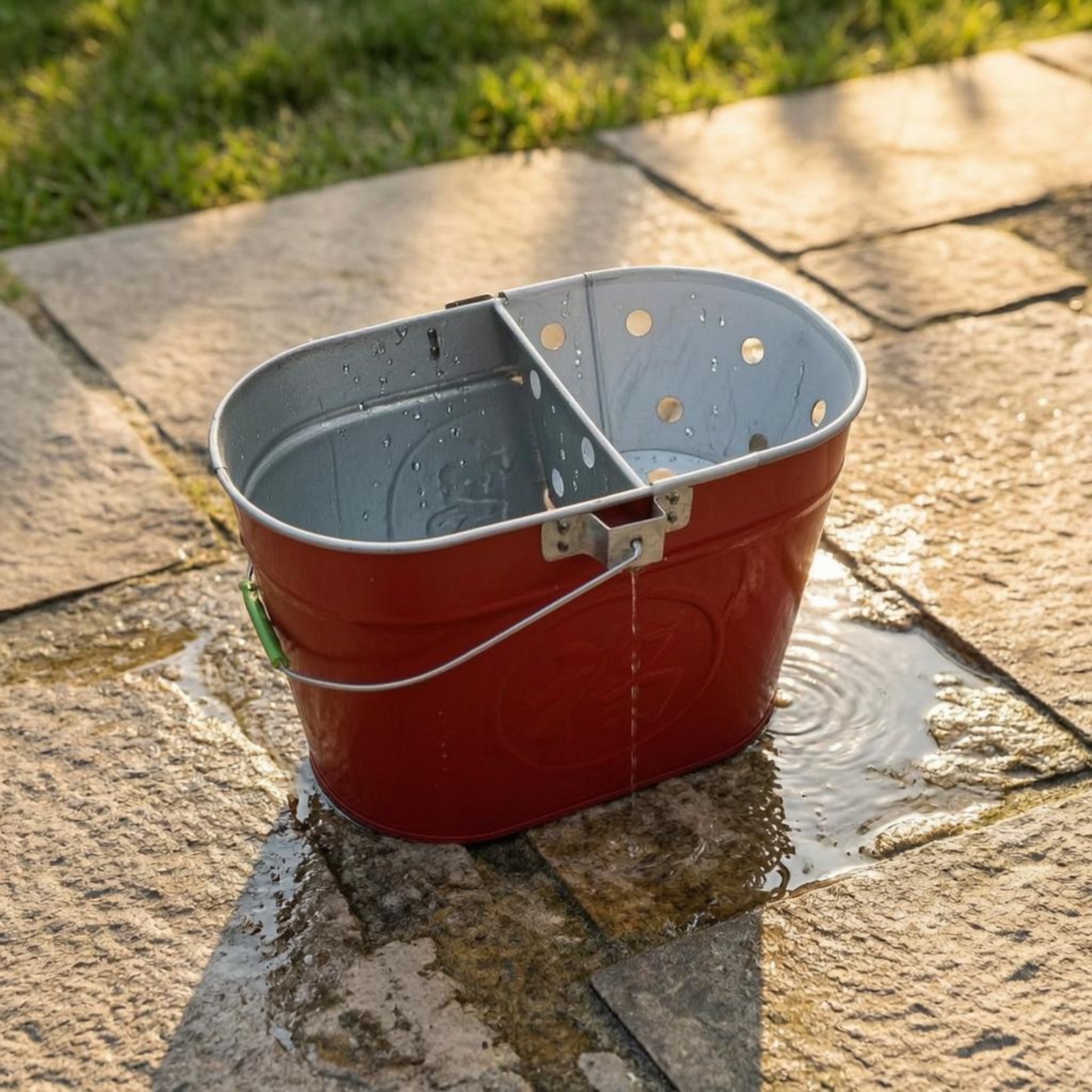 Iron Mop Container Perforated Cleaning Container Embossed - Produktbild 8