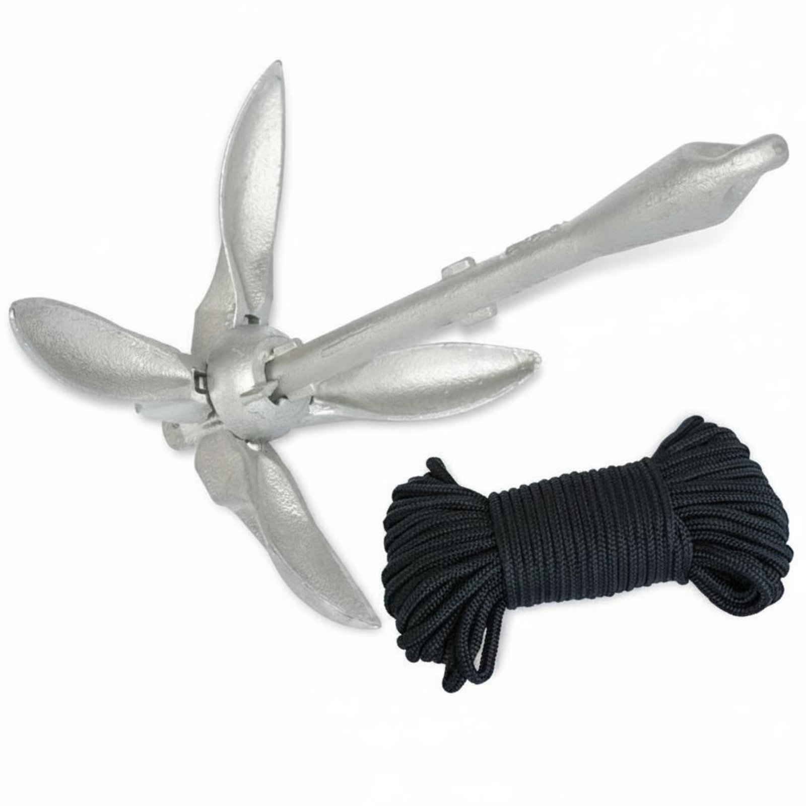 Inflatable Boat Anchor 3.2 Kg Galvanized Boat Marine Mooring Device Gear for River, Harbor, Water